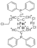Dichloro(1,1-bis(diphenylphosphino)ferrocene)palladium(II) acetone adduct
1,1'-二(联苯基膦)二茂铁氯化钯(II)丙酮加合物/851232-71-8